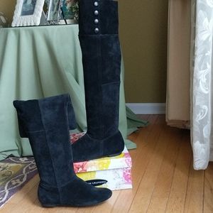 Chinese Laundry Trip in over the knee suede boots